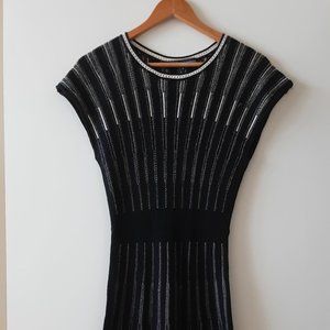 FRENCH CONNECTION Knit Dress - Black/Grey - Size 0/XS-Small